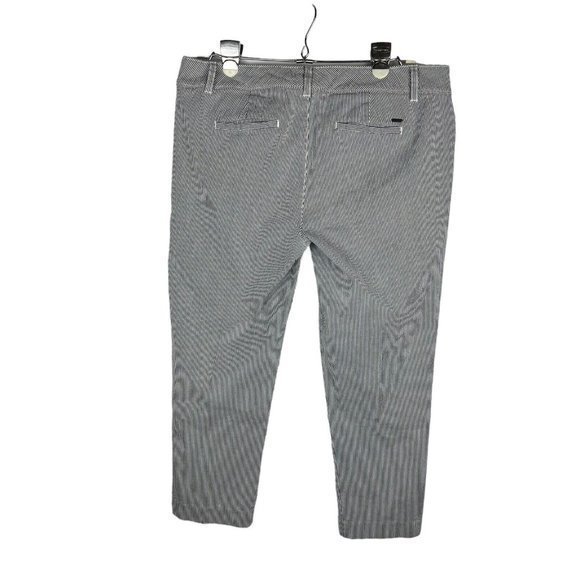 Tommy Hilfiger Capri Pants Women's Size 8 Striped Pockets‎ Belt Loops - Picture 2 of 12